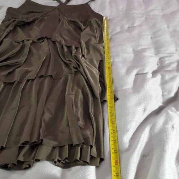 Armani Vintage Satin Cascade Flowy Boho Dress- XS- NWOT - Picture 16 of 16